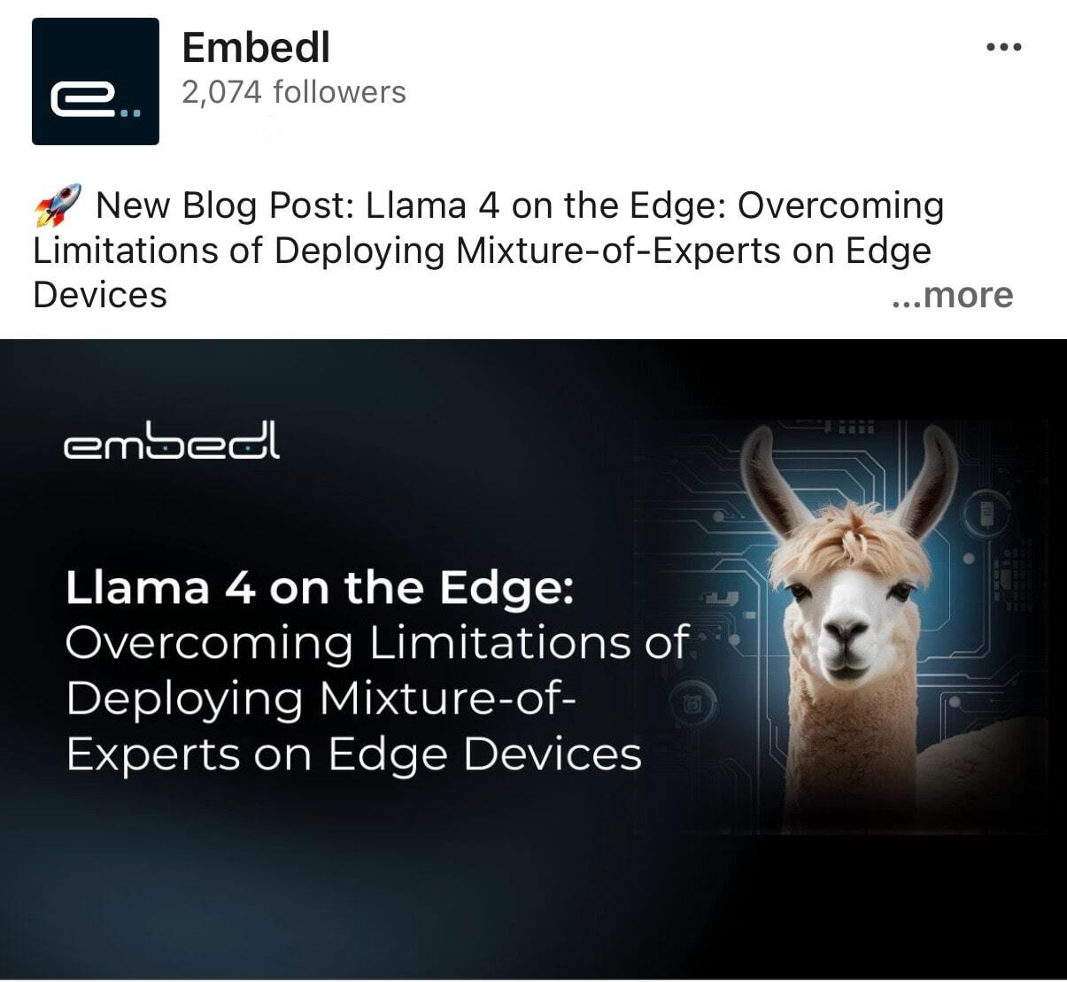 Llama 4 on edge