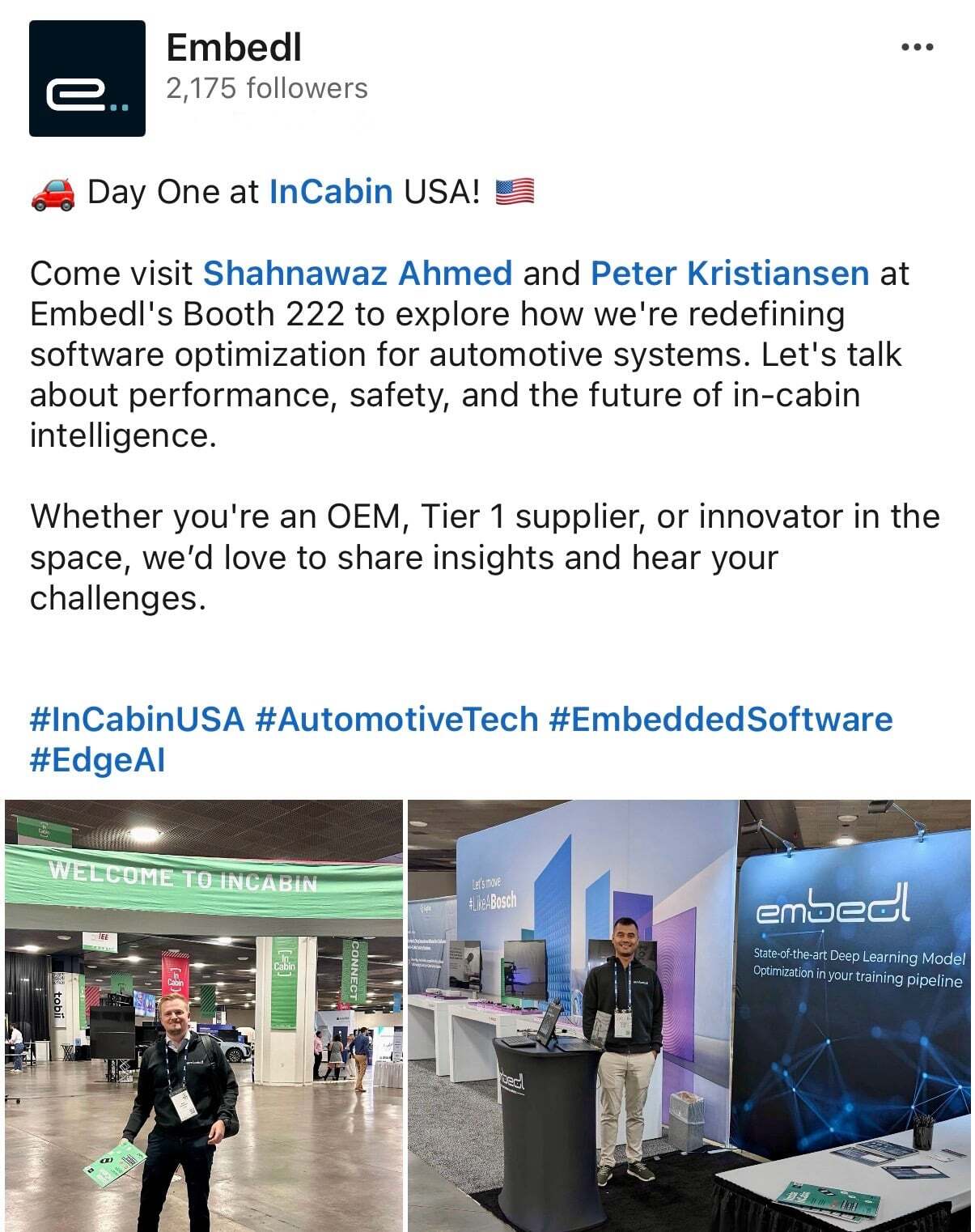 Embedl InCabin